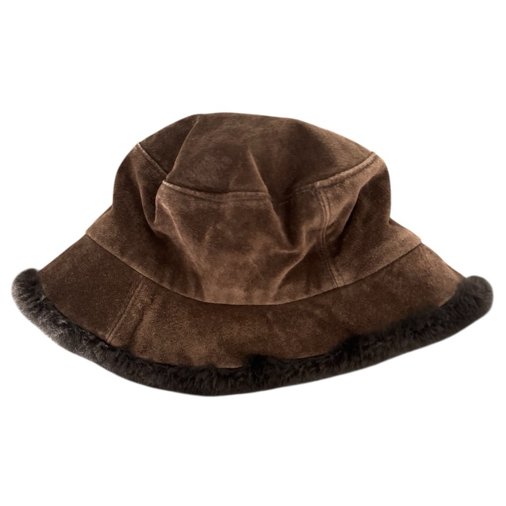 Genuine Suede Brown Bucket Hat